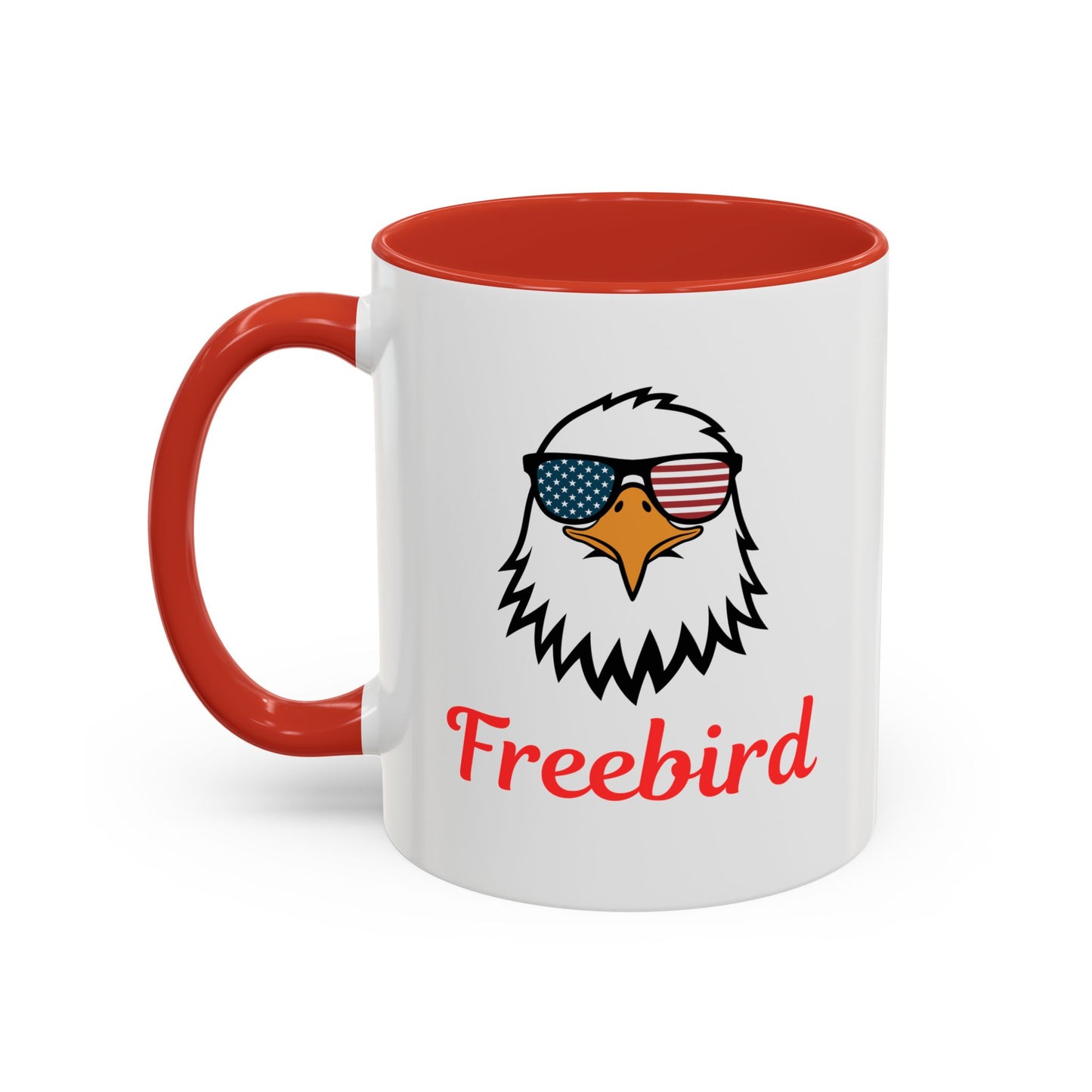 Freebird Eagle Accent Coffee Mug – Patriotic 11/15oz Coffee Cup