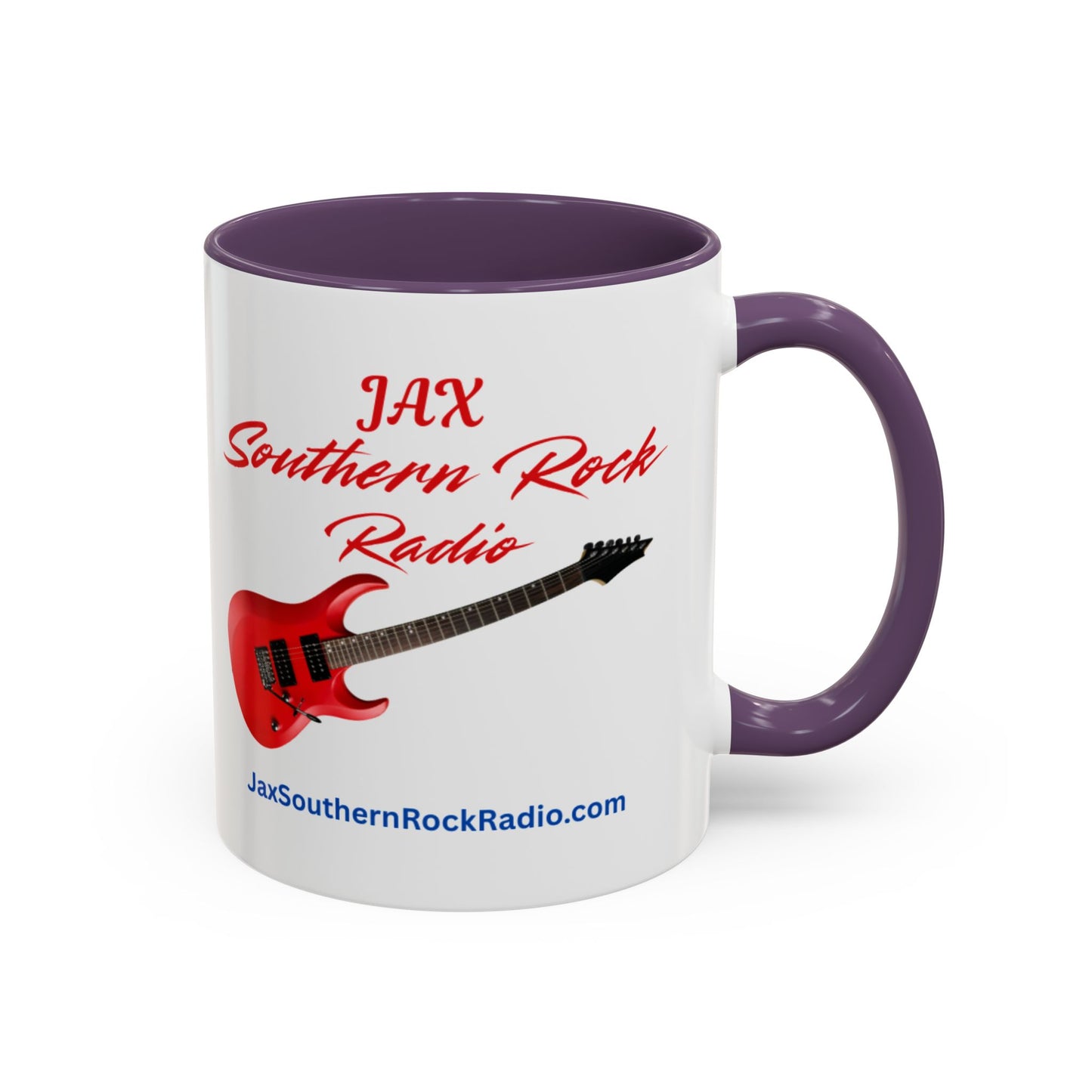 JAX Southern Rock Radio Accent Coffee Mug – Red Guitar Logo (11/15oz)