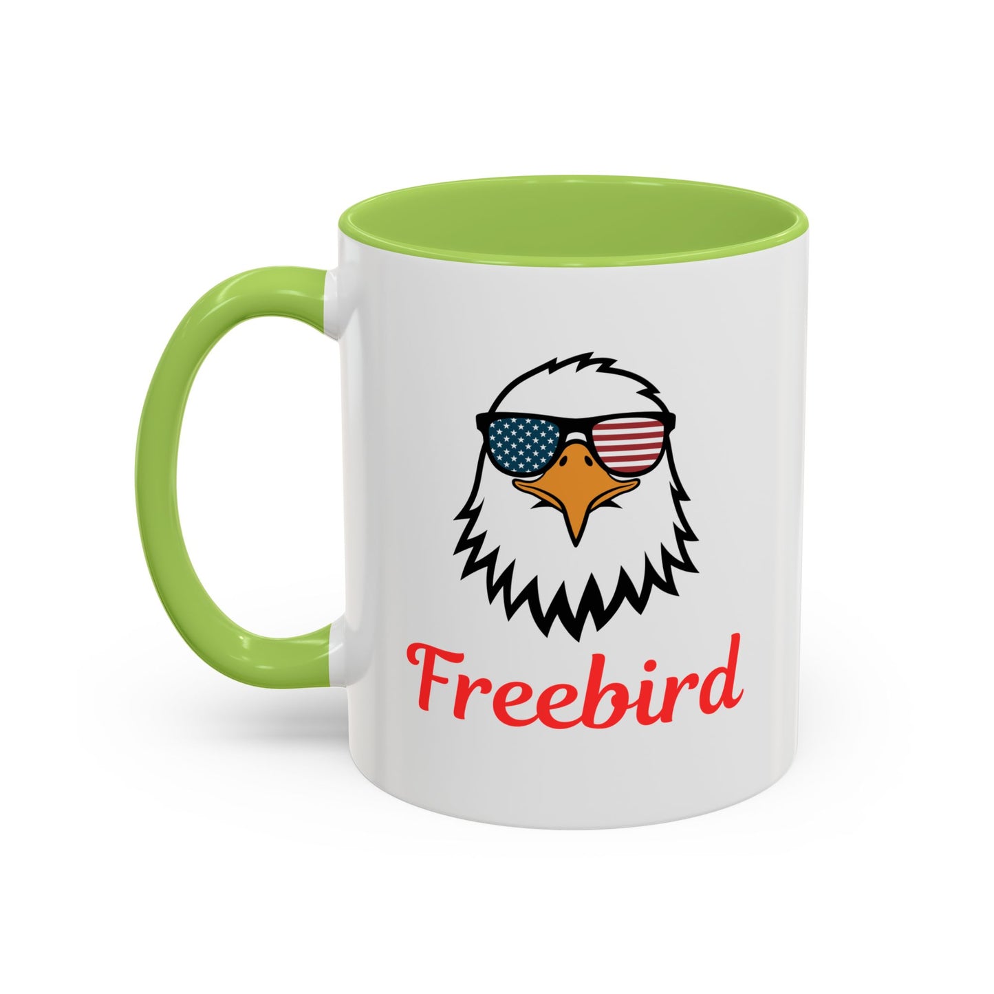 Freebird Eagle Accent Coffee Mug – Patriotic 11/15oz Coffee Cup