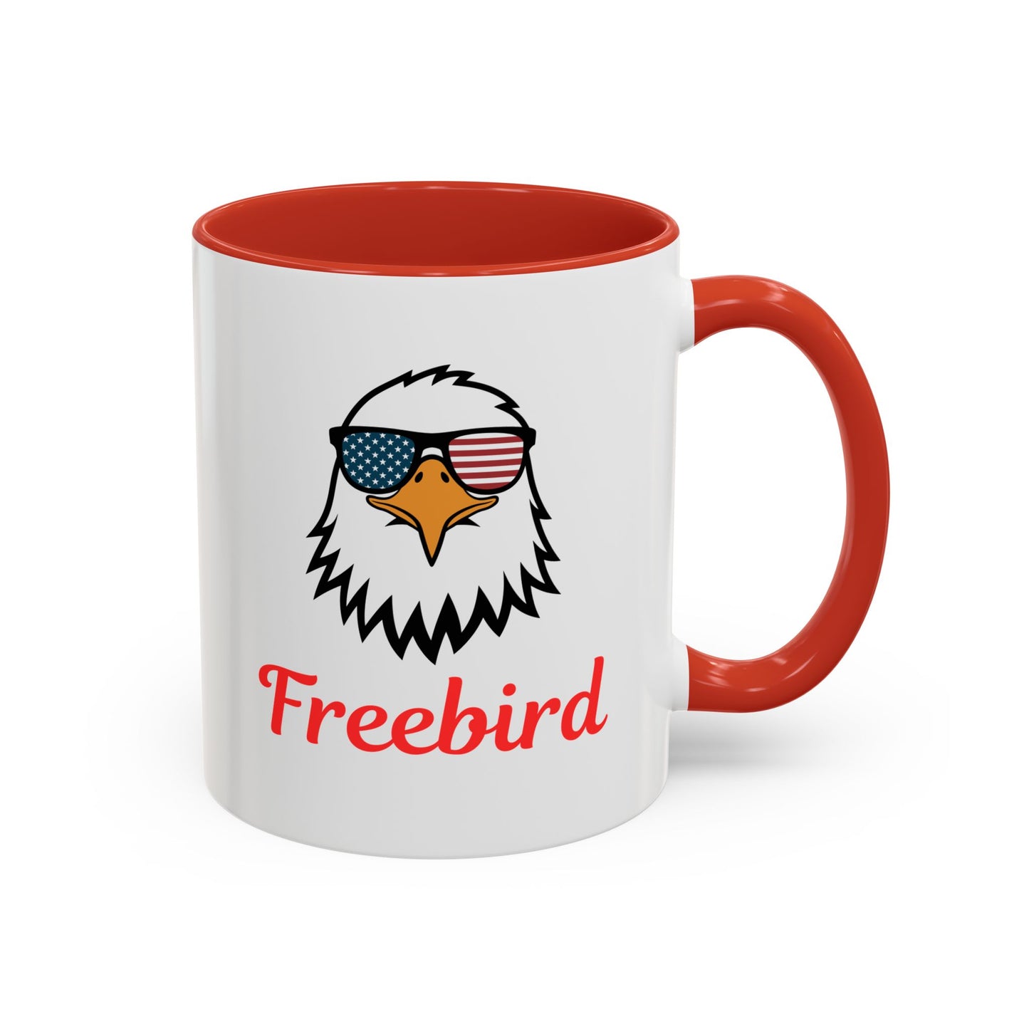 Freebird Eagle Accent Coffee Mug – Patriotic 11/15oz Coffee Cup