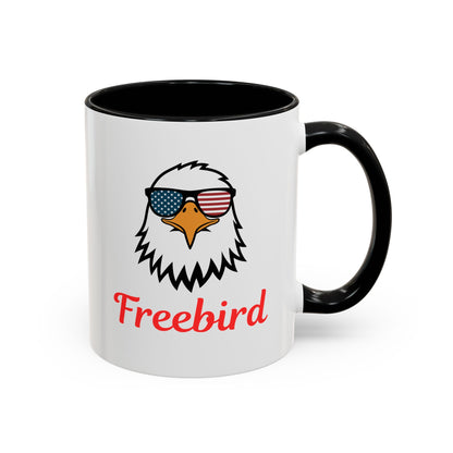 Freebird Eagle Accent Coffee Mug – Patriotic 11/15oz Coffee Cup