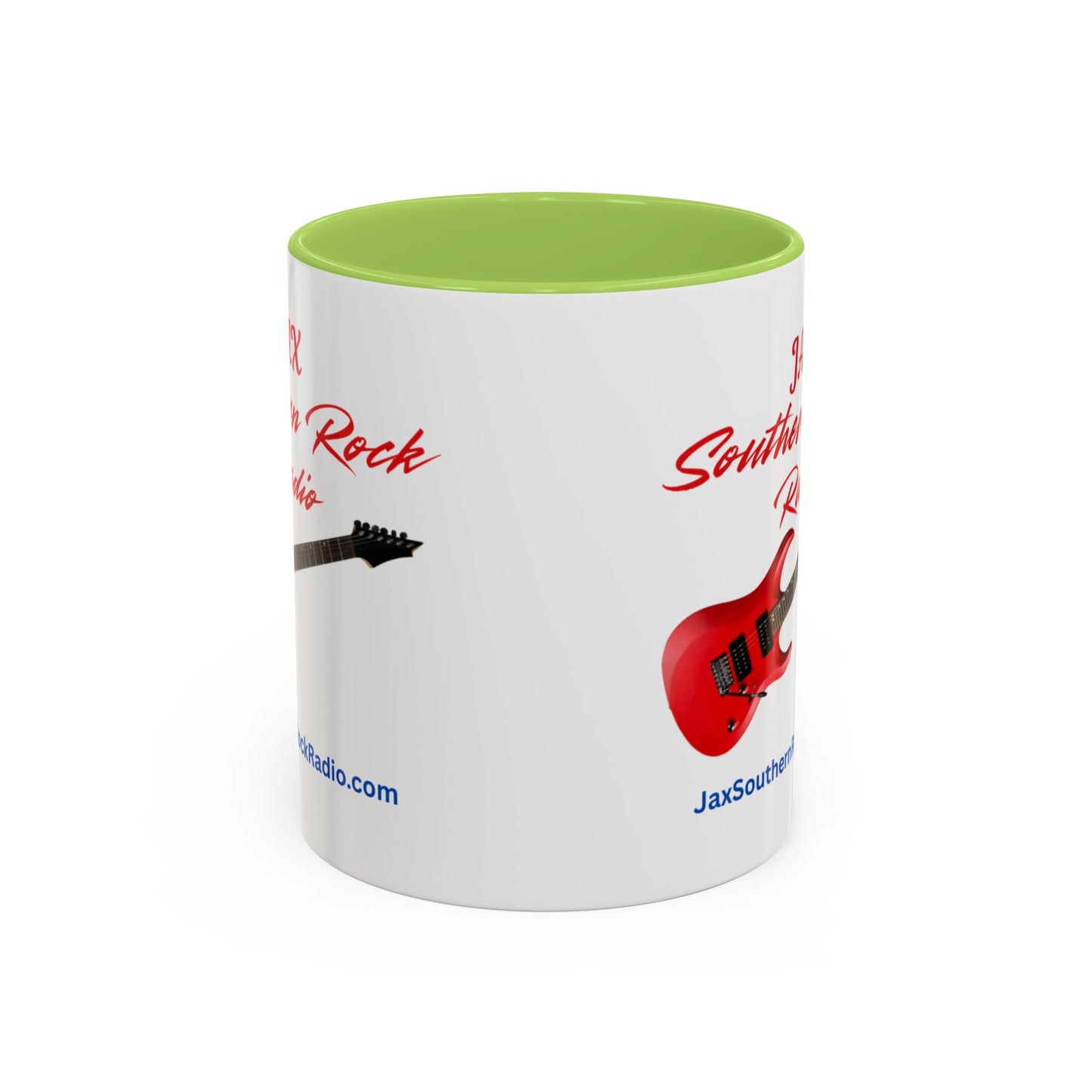 JAX Southern Rock Radio Accent Coffee Mug – Red Guitar Logo (11/15oz)