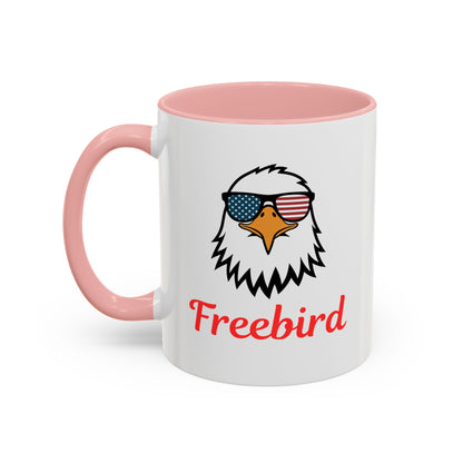 Freebird Eagle Accent Coffee Mug – Patriotic 11/15oz Coffee Cup