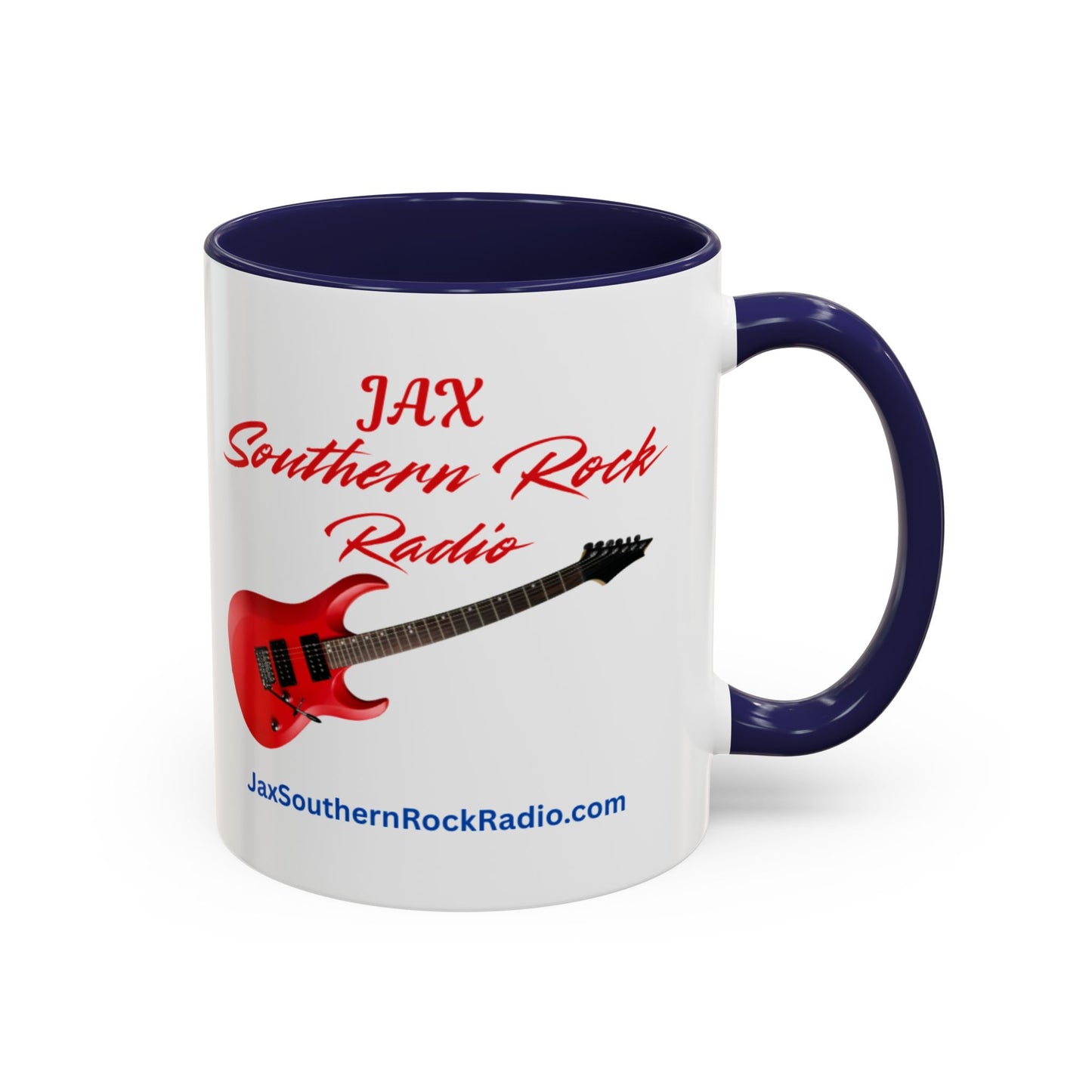 JAX Southern Rock Radio Accent Coffee Mug – Red Guitar Logo (11/15oz)
