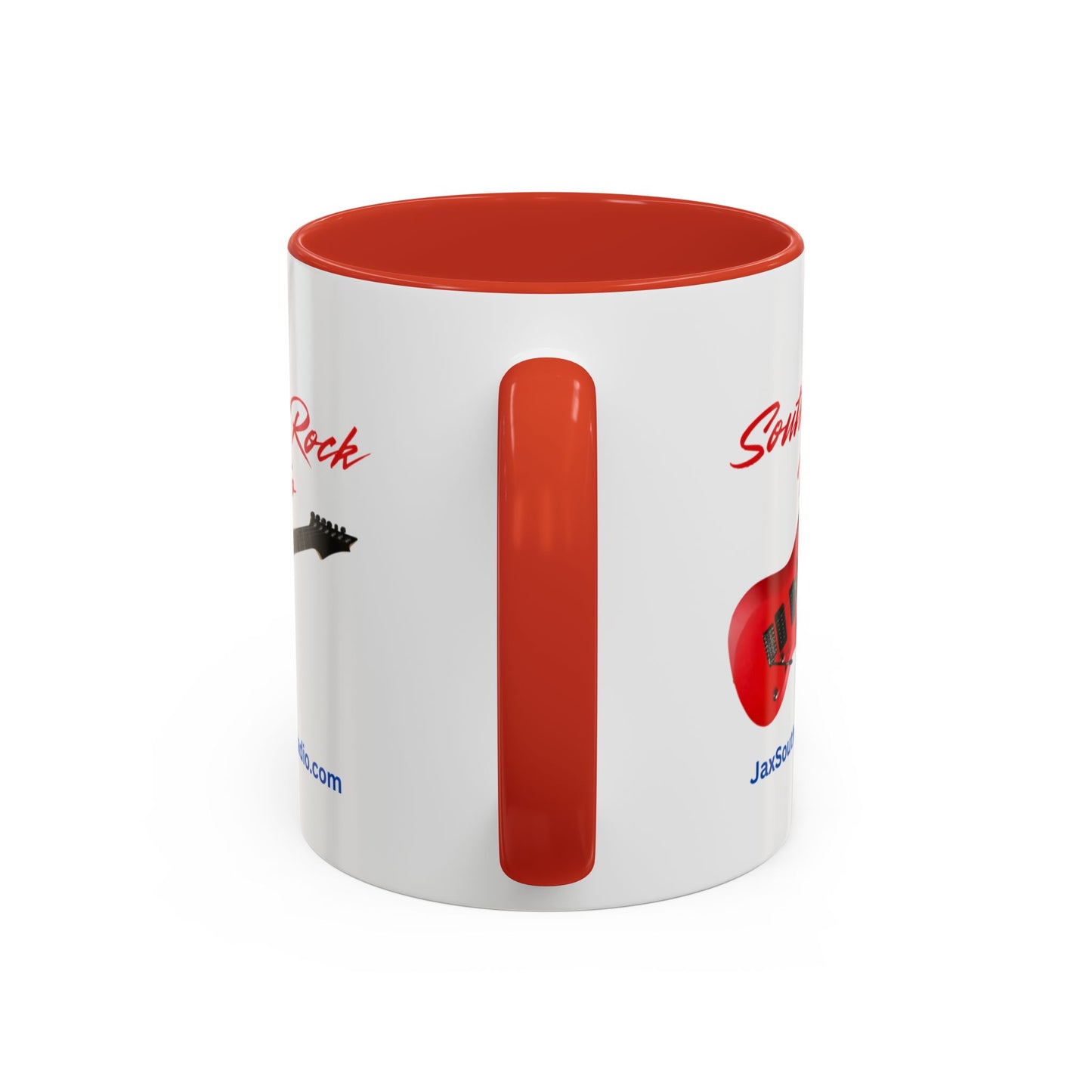 JAX Southern Rock Radio Accent Coffee Mug – Red Guitar Logo (11/15oz)