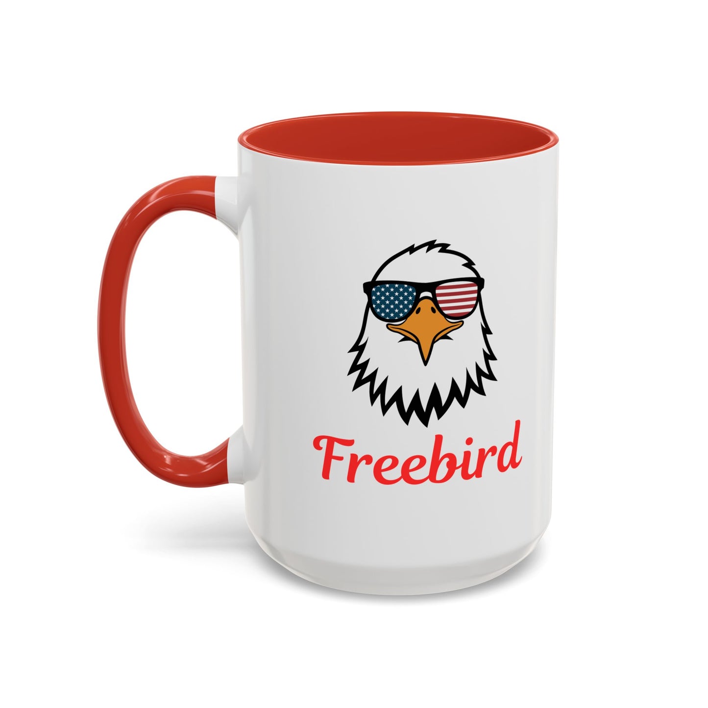 Freebird Eagle Accent Coffee Mug – Patriotic 11/15oz Coffee Cup
