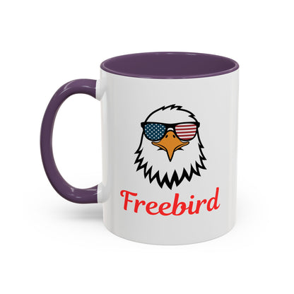 Freebird Eagle Accent Coffee Mug – Patriotic 11/15oz Coffee Cup