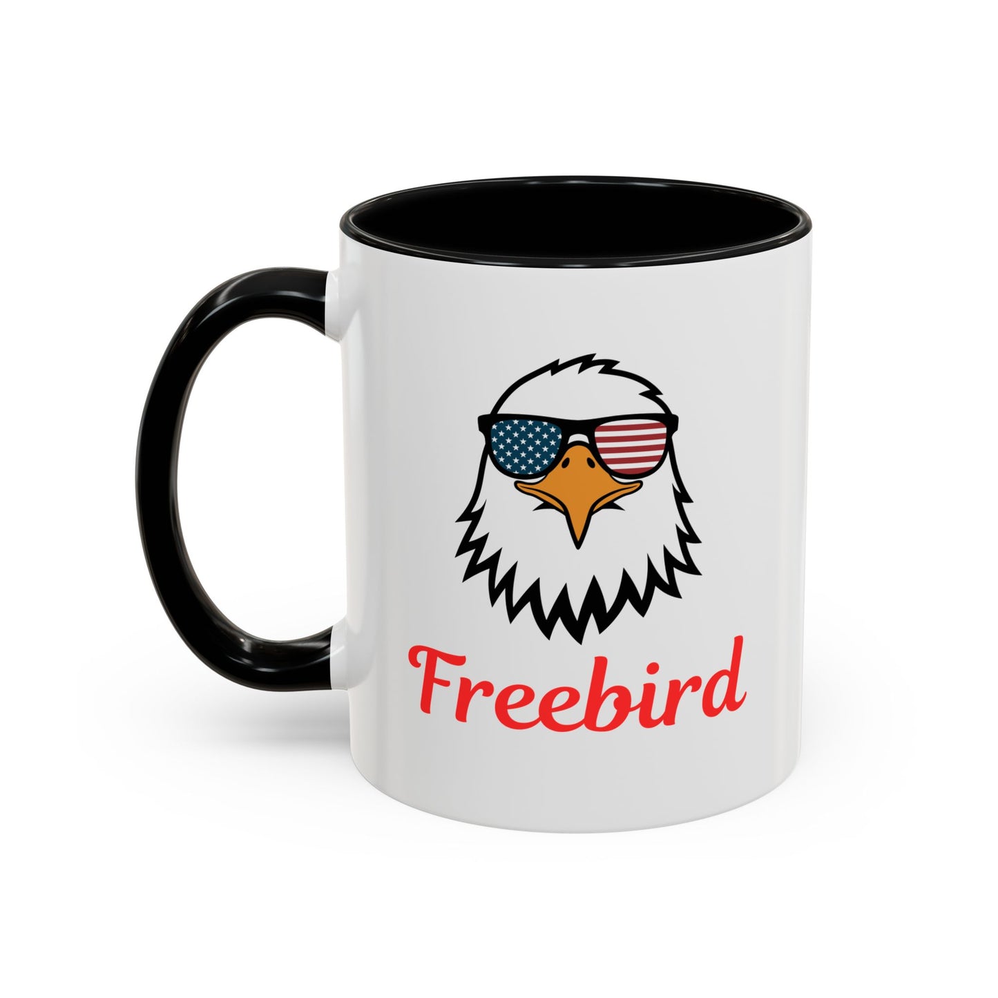 Freebird Eagle Accent Coffee Mug – Patriotic 11/15oz Coffee Cup