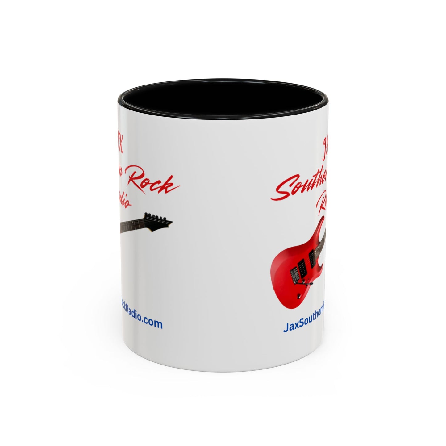 JAX Southern Rock Radio Accent Coffee Mug – Red Guitar Logo (11/15oz)
