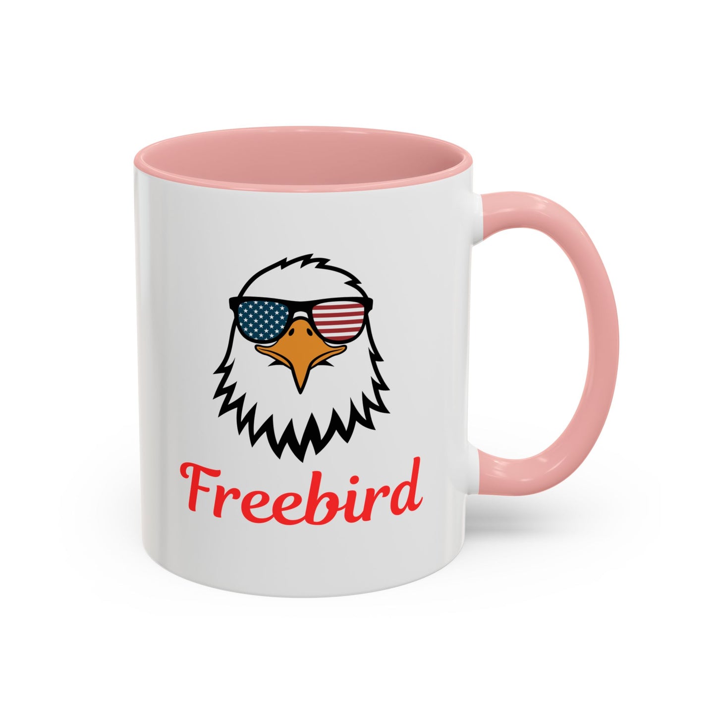 Freebird Eagle Accent Coffee Mug – Patriotic 11/15oz Coffee Cup