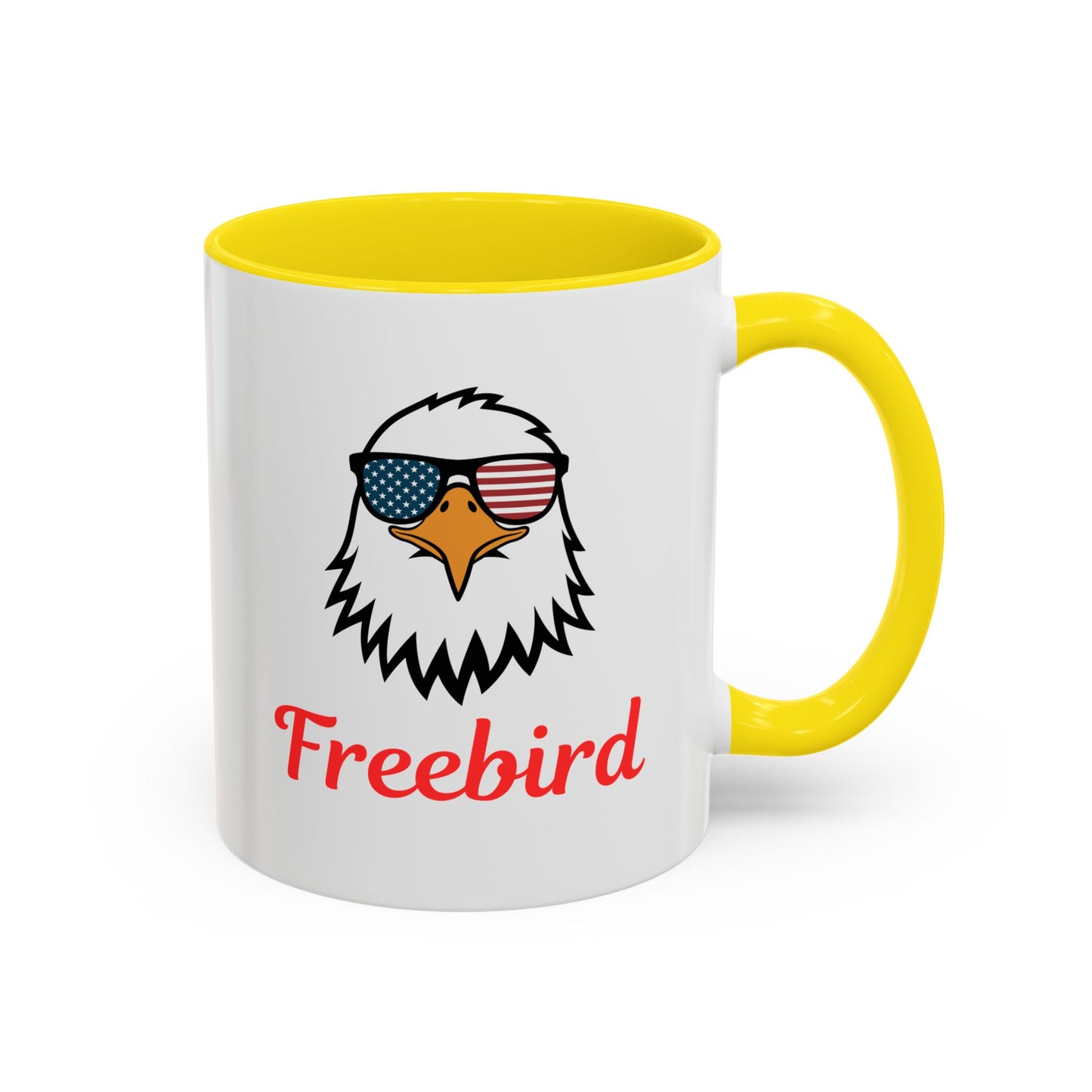 Freebird Eagle Accent Coffee Mug – Patriotic 11/15oz Coffee Cup