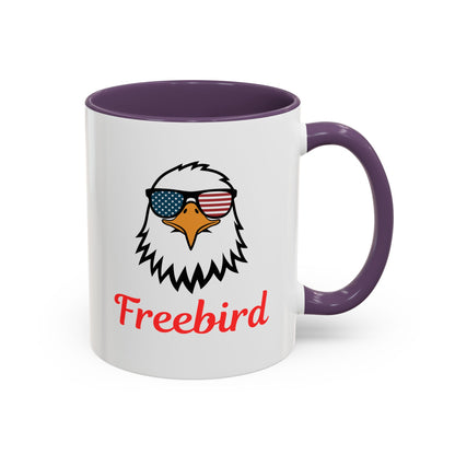 Freebird Eagle Accent Coffee Mug – Patriotic 11/15oz Coffee Cup