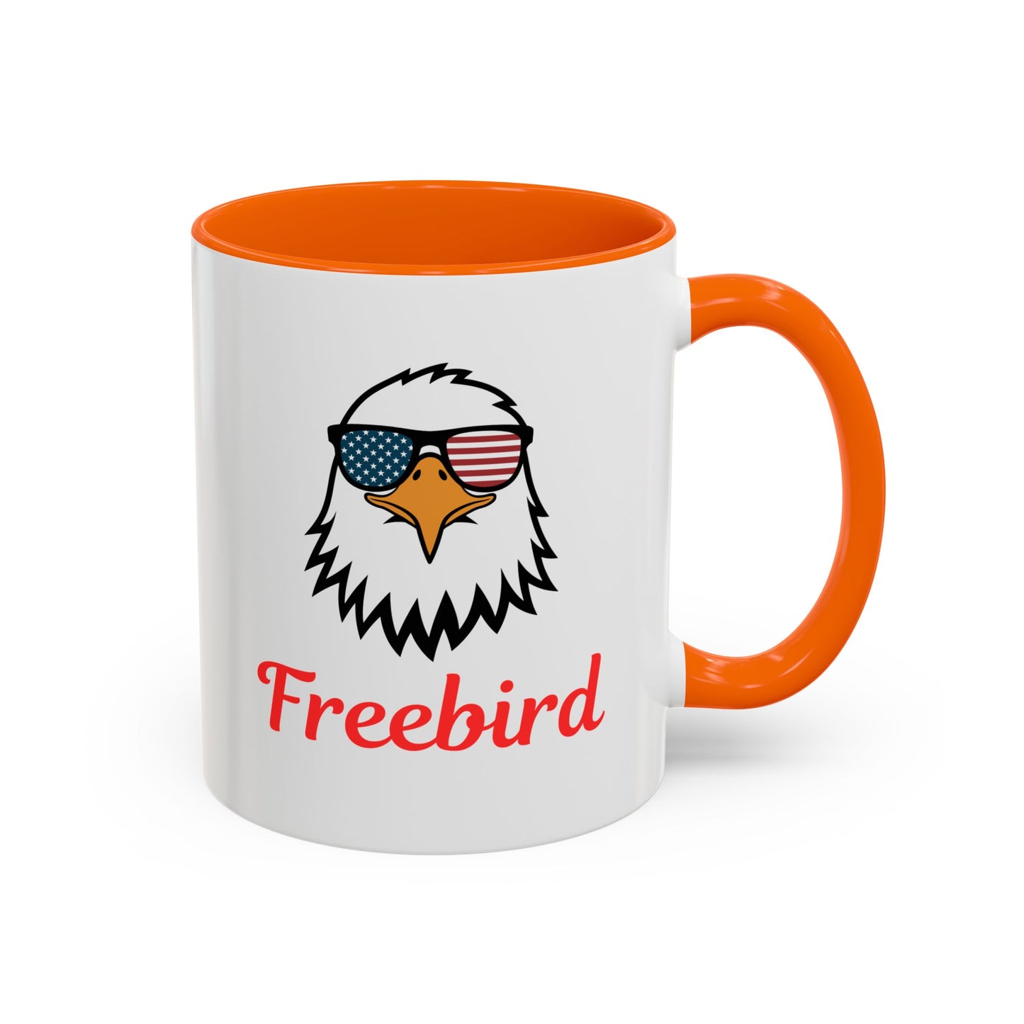 Freebird Eagle Accent Coffee Mug – Patriotic 11/15oz Coffee Cup