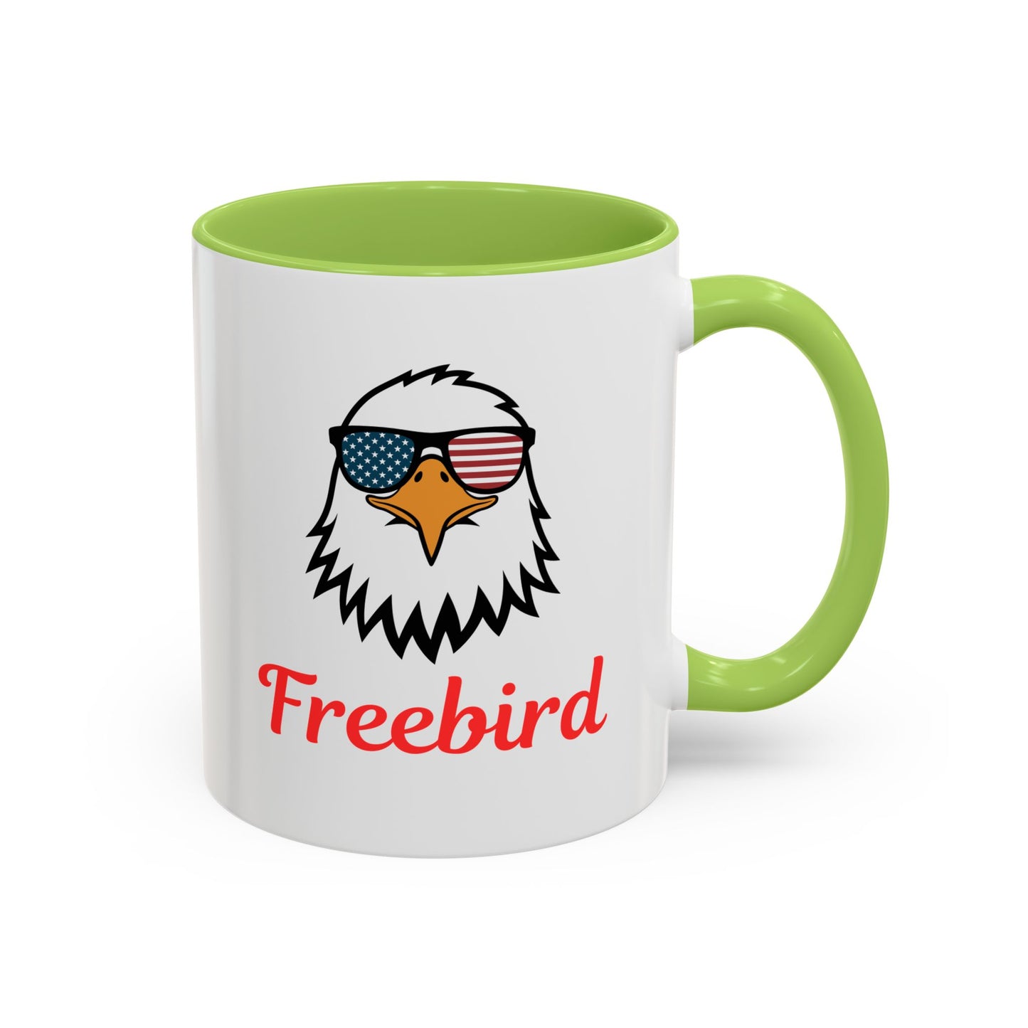Freebird Eagle Accent Coffee Mug – Patriotic 11/15oz Coffee Cup