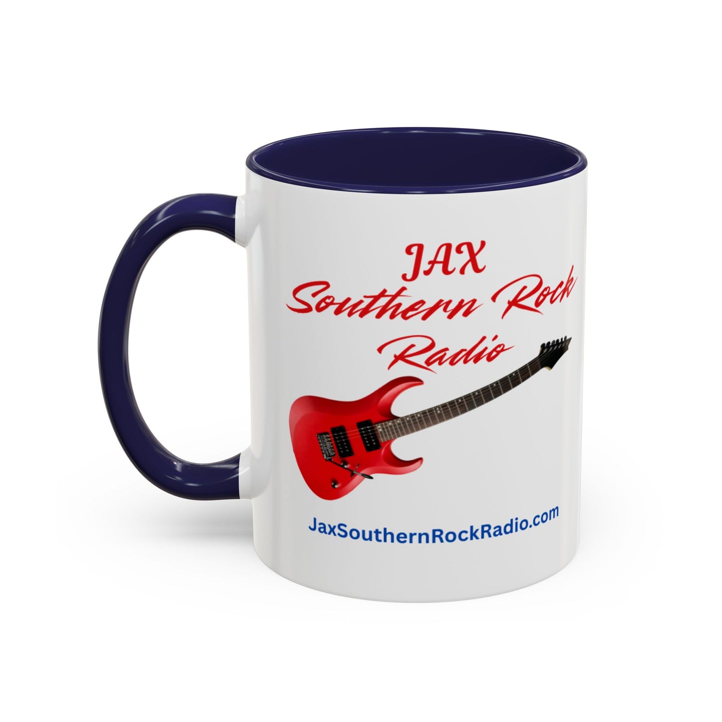 JAX Southern Rock Radio Accent Coffee Mug – Red Guitar Logo (11/15oz)