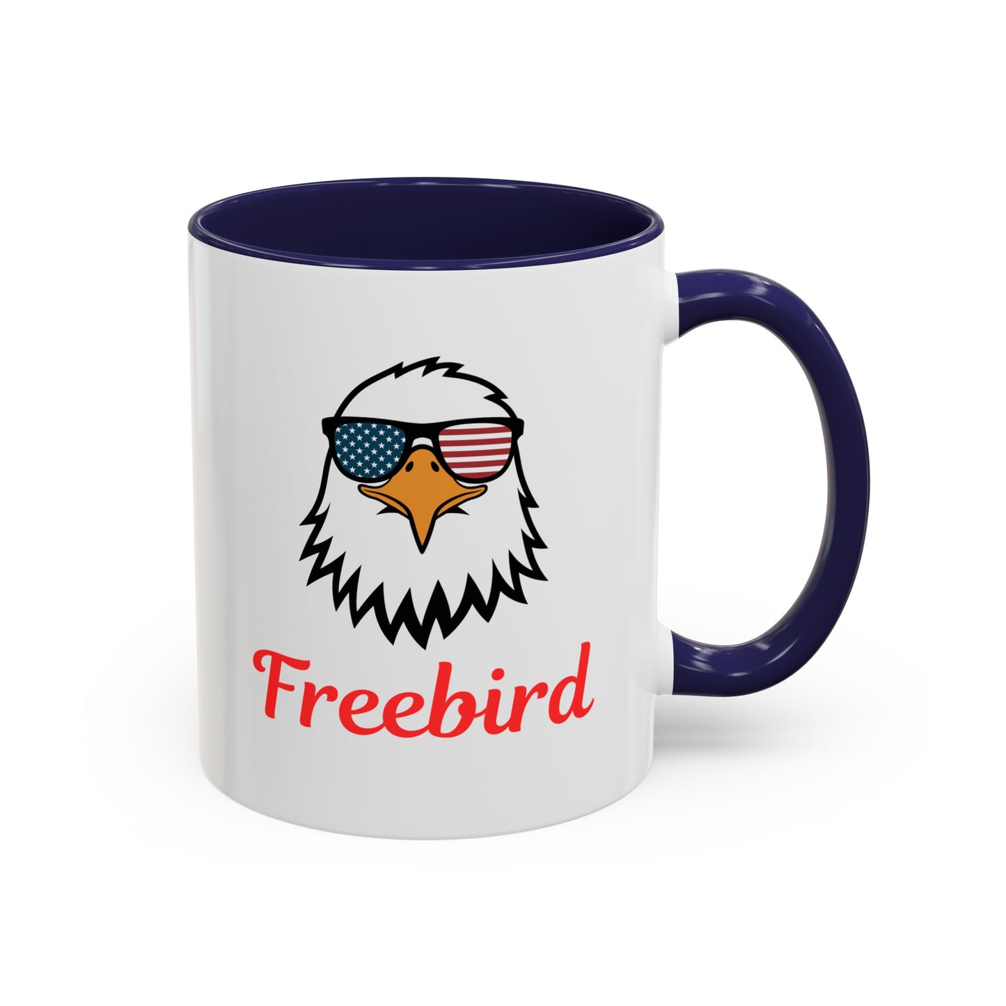 Freebird Eagle Accent Coffee Mug – Patriotic 11/15oz Coffee Cup