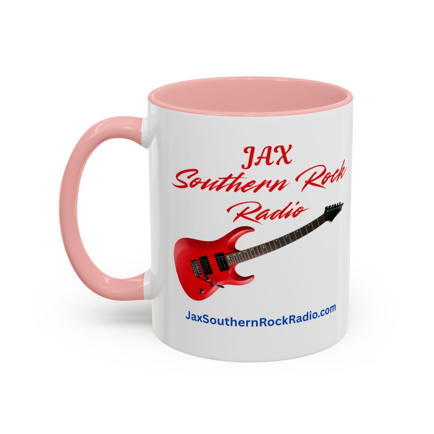 JAX Southern Rock Radio Accent Coffee Mug – Red Guitar Logo (11/15oz)
